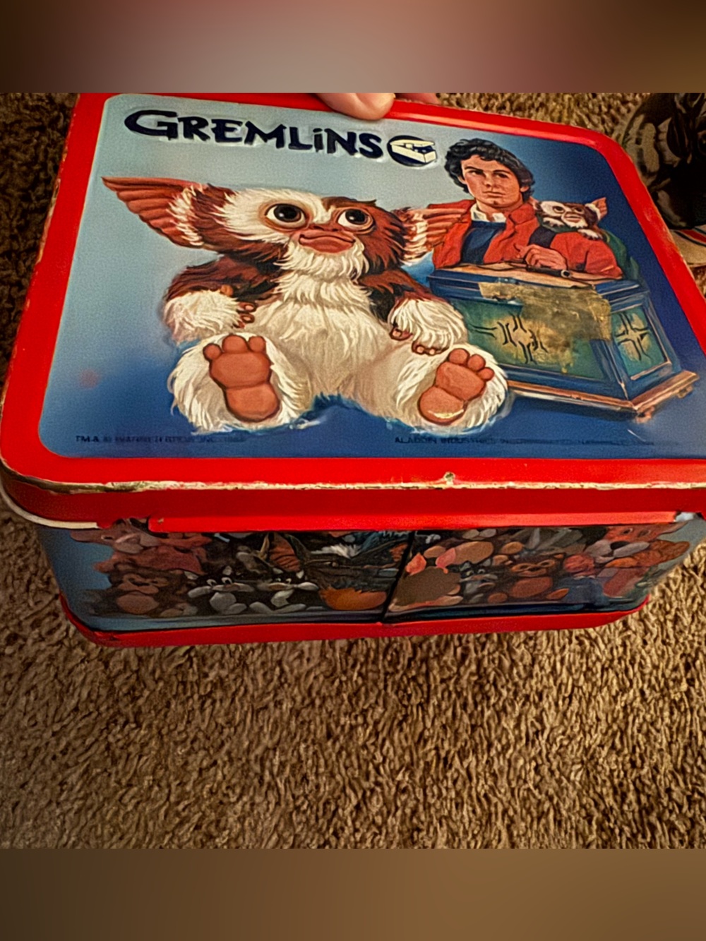 Vintage 1984 GREMLINS Metal Lunchbox with Thermos by Aladdin - Picture 5 of 8